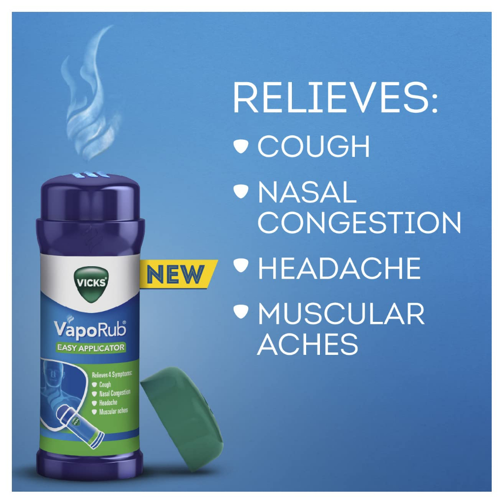 Thanh lăng Vicks Vapo Rub Easy Applicator, 35 Gr