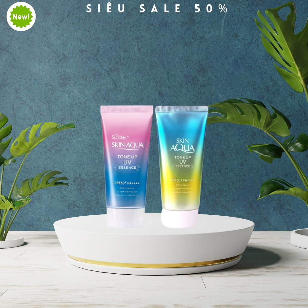 Kem chống nắng Skin Aqua kiềm dầu nâng tông