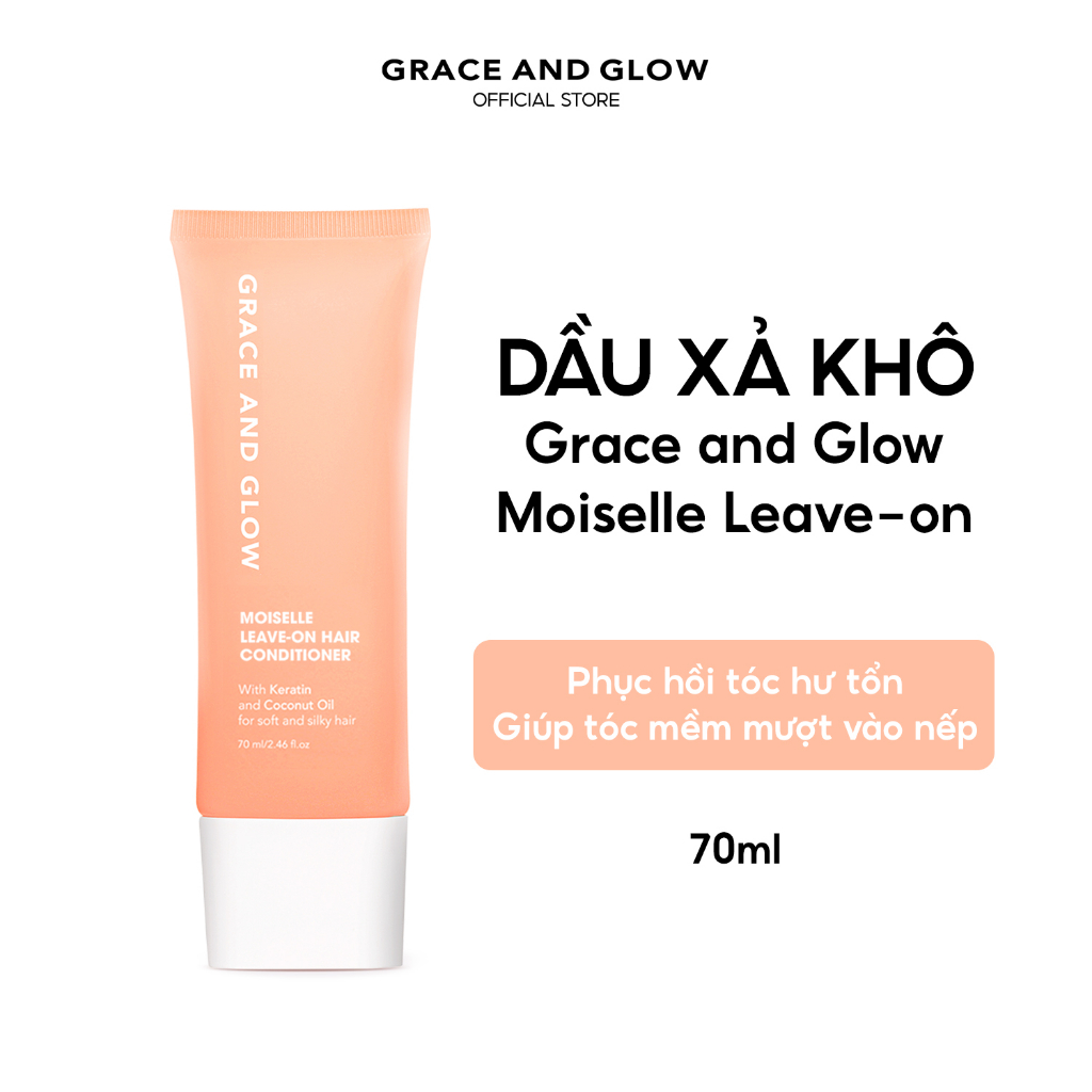 2 in 1 Combo Dầu gội kiềm dầu và Dầu xả khô Grace and Glow 400ml + 70ml