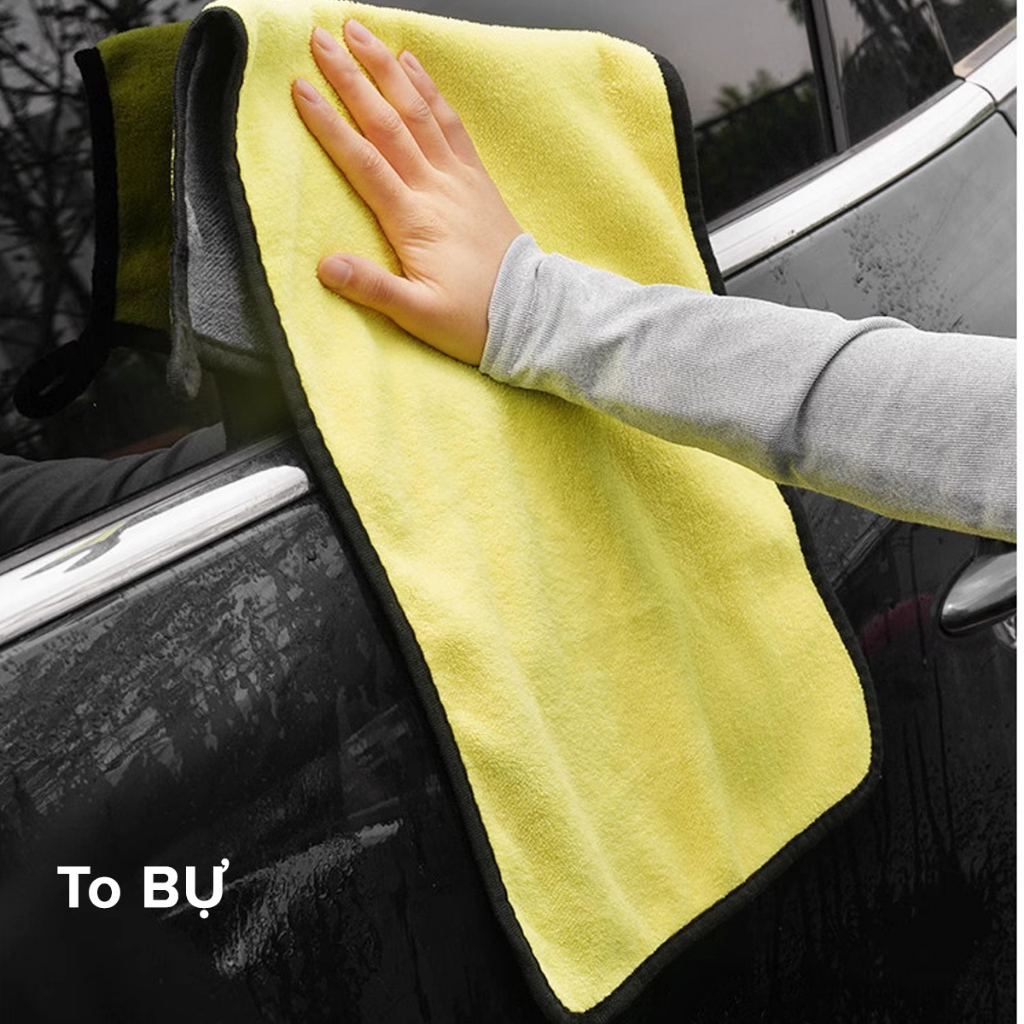 Khăn Lau Siêu To 30*60cm Siêu Thấm Khăn Lau Đa Năng Sợi Microfiber Siêu Dày Chuyên Dùng Cho Xe Ô Tô Xe Tải