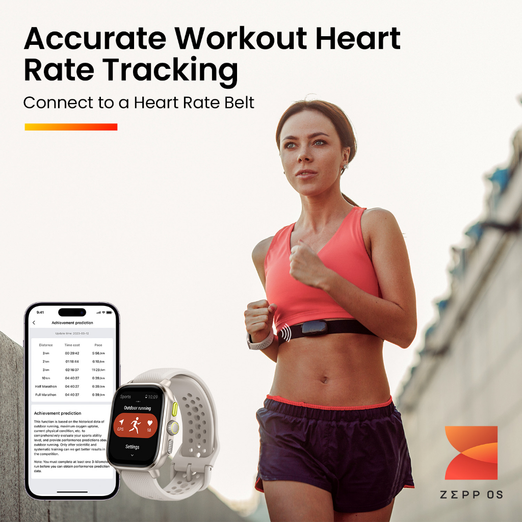 Đồng hồ thông minh Amazfit Cheetah Square - GPS băng tần kép - Bản đồ ngoại tuyến