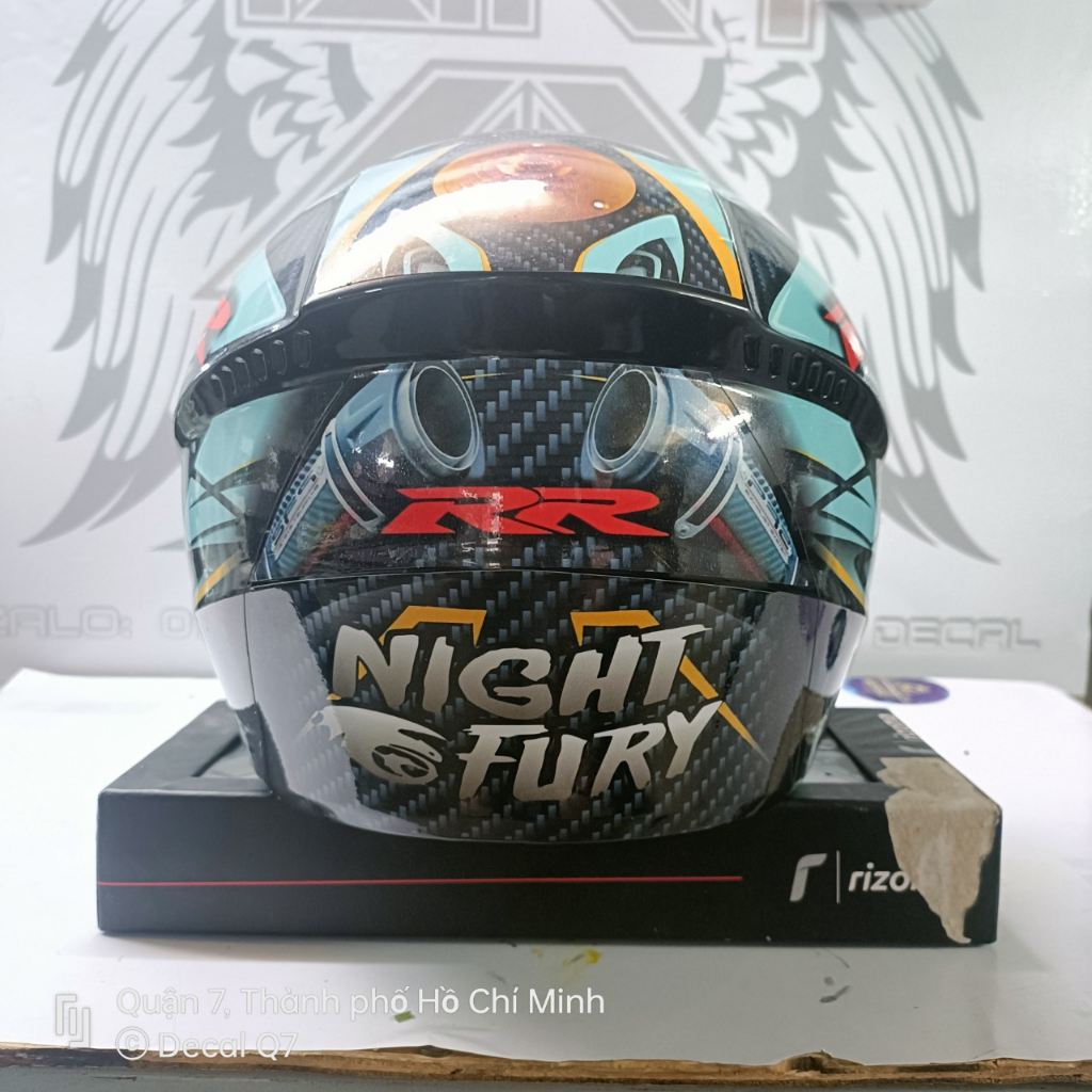 Tem dán mũ bảo hiểm 3/4 - BMW - 02