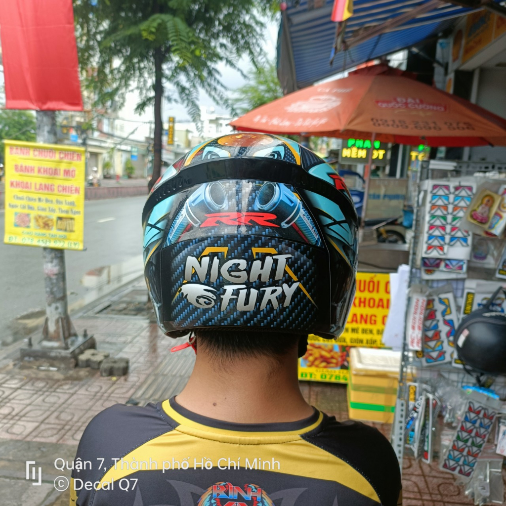 Tem dán mũ bảo hiểm 3/4 - BMW - 02
