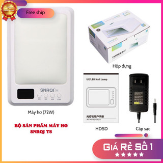 Máy hơ gel snrqi t8 chính hãng 72w 60 bóng led/uv - máy hơ 2 tay khoang rộng . bảo hành 3 tháng