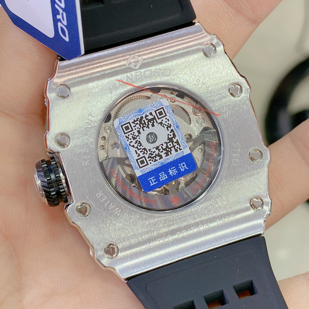 Đồng hồ nam Hanboro Limited Edition, Size 42mm, Authentic, Full box, Luxury Diamond Watch