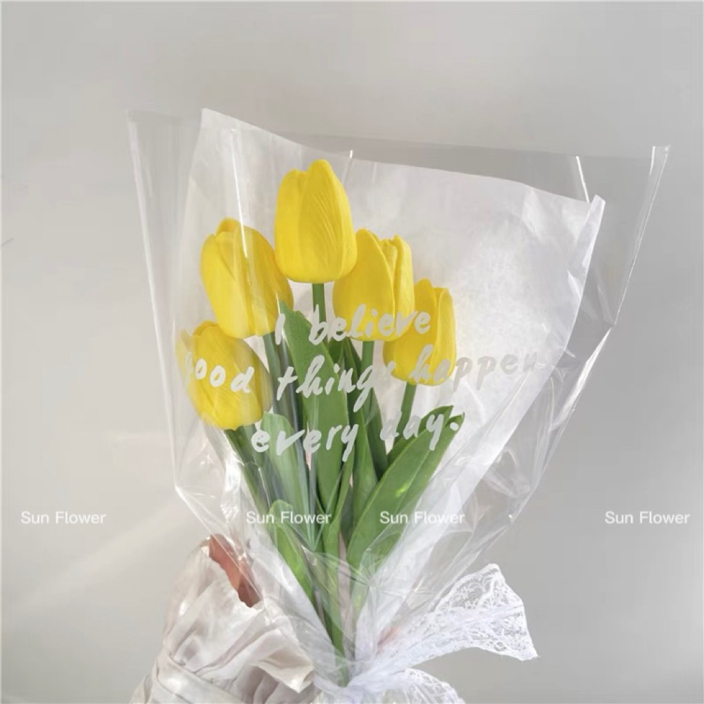 Bó Hoa Tulip 5 Bông Decor, Chụp Hình, Làm Quà Tặng Sinh Nhật, Quà Tặng Các Dịp Lễ