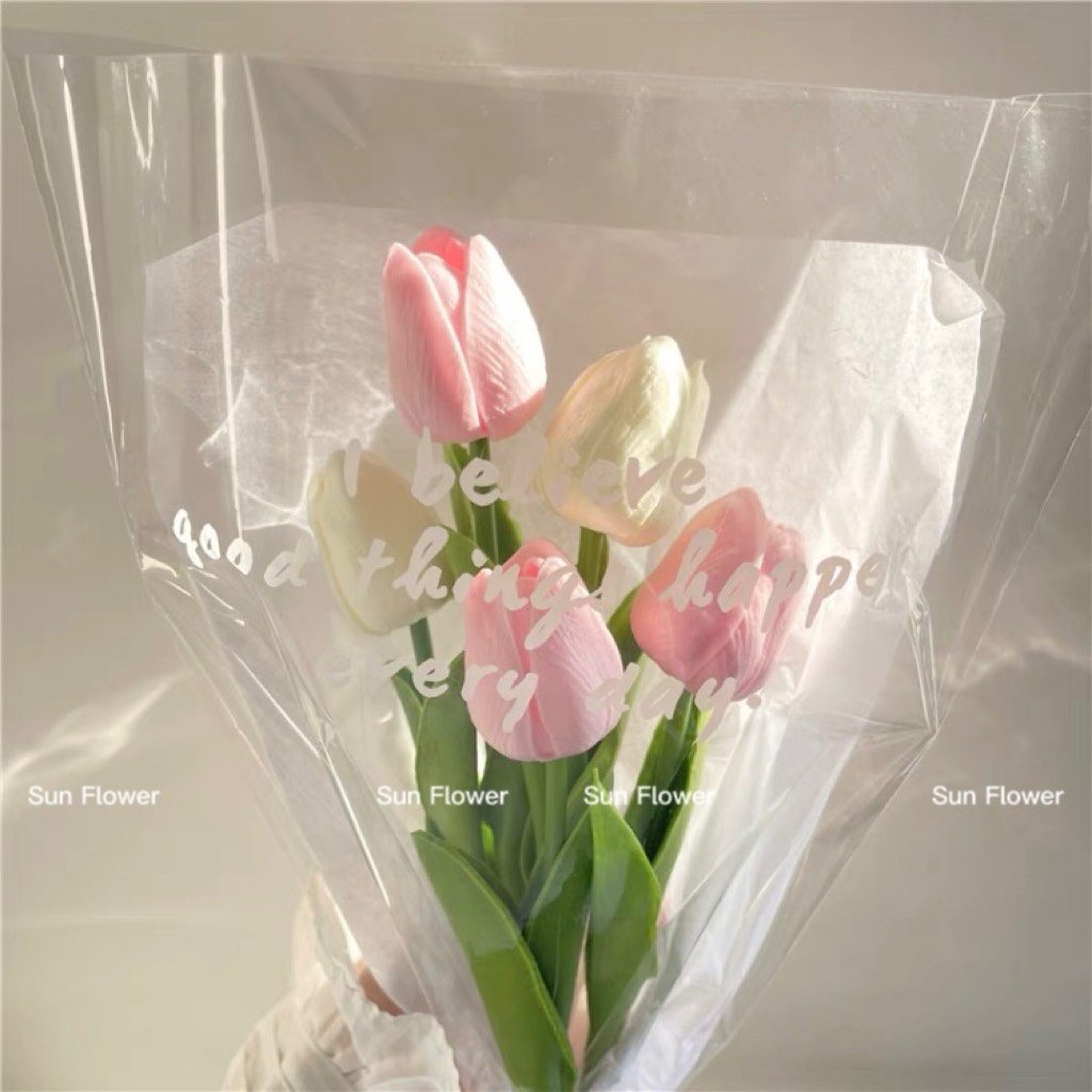 Bó Hoa Tulip 5 Bông Decor, Chụp Hình, Làm Quà Tặng Sinh Nhật, Quà Tặng Các Dịp Lễ