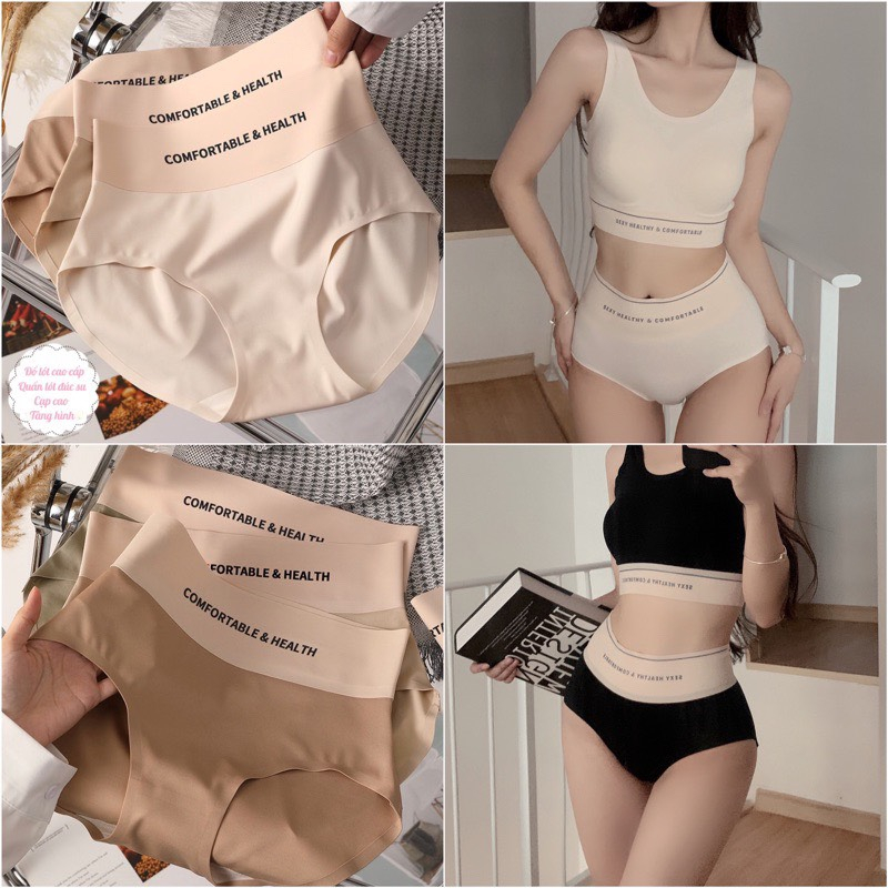 Quần Lót Nữ Đúc Su Cạp Cao Tàng Hình Chữ COMFORTABLE Dáng Thể Thao 624