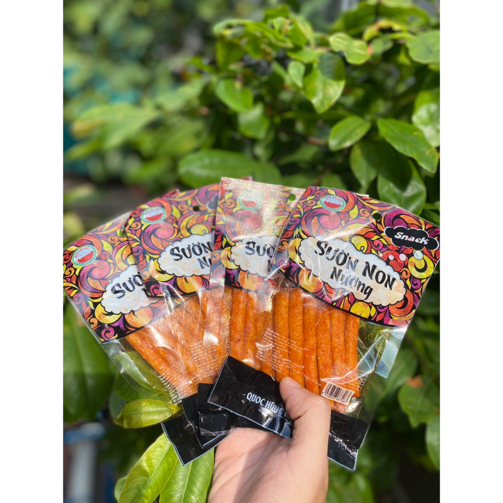 gói snack sườn nướng non , ăn vặt cổng trường , free ship