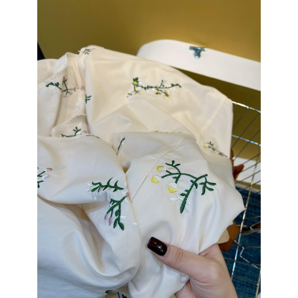 ĐẦM BIGSIZE MAXI THÊU HOA ĐÀO