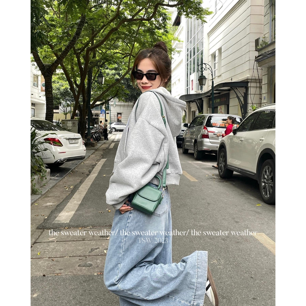 Áo khoác croptop nỉ bông kéo khoá - 247store.vn - Aokhoacni003_P6K9