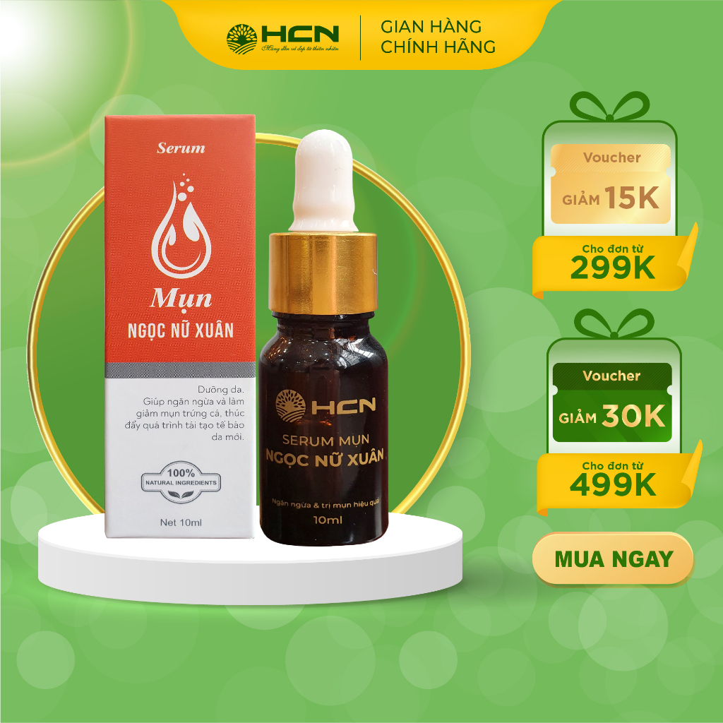 Serum Chấm Mụn Ngọc Nữ Xuân Giúp Giảm Mụn Mờ Thâm Hiệu Quả An Toàn Cho Da Mụn Hộp 10ml
