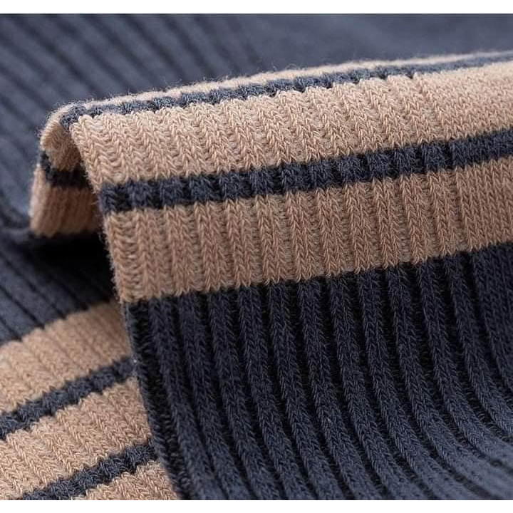 Tất vớ nam combo 10 đôi kẻ vạch chất thoáng khí khử mùi thấm hút mồ hôi xịn xò HCOM162