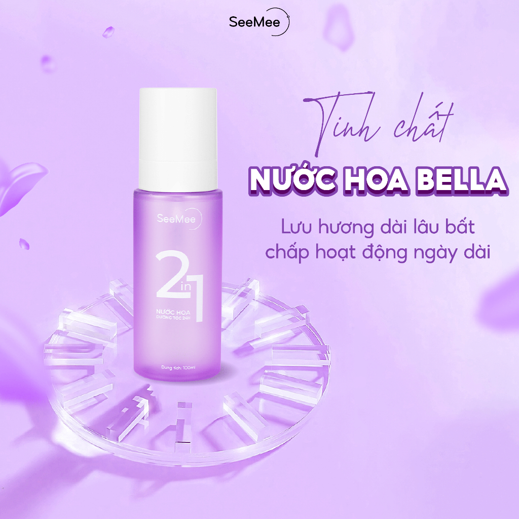 Dưỡng tóc hương nước hoa SeeMee không làm tóc bị khô cứng khi sử dụng, hương nước hoa mùi thơm cho mái tóc