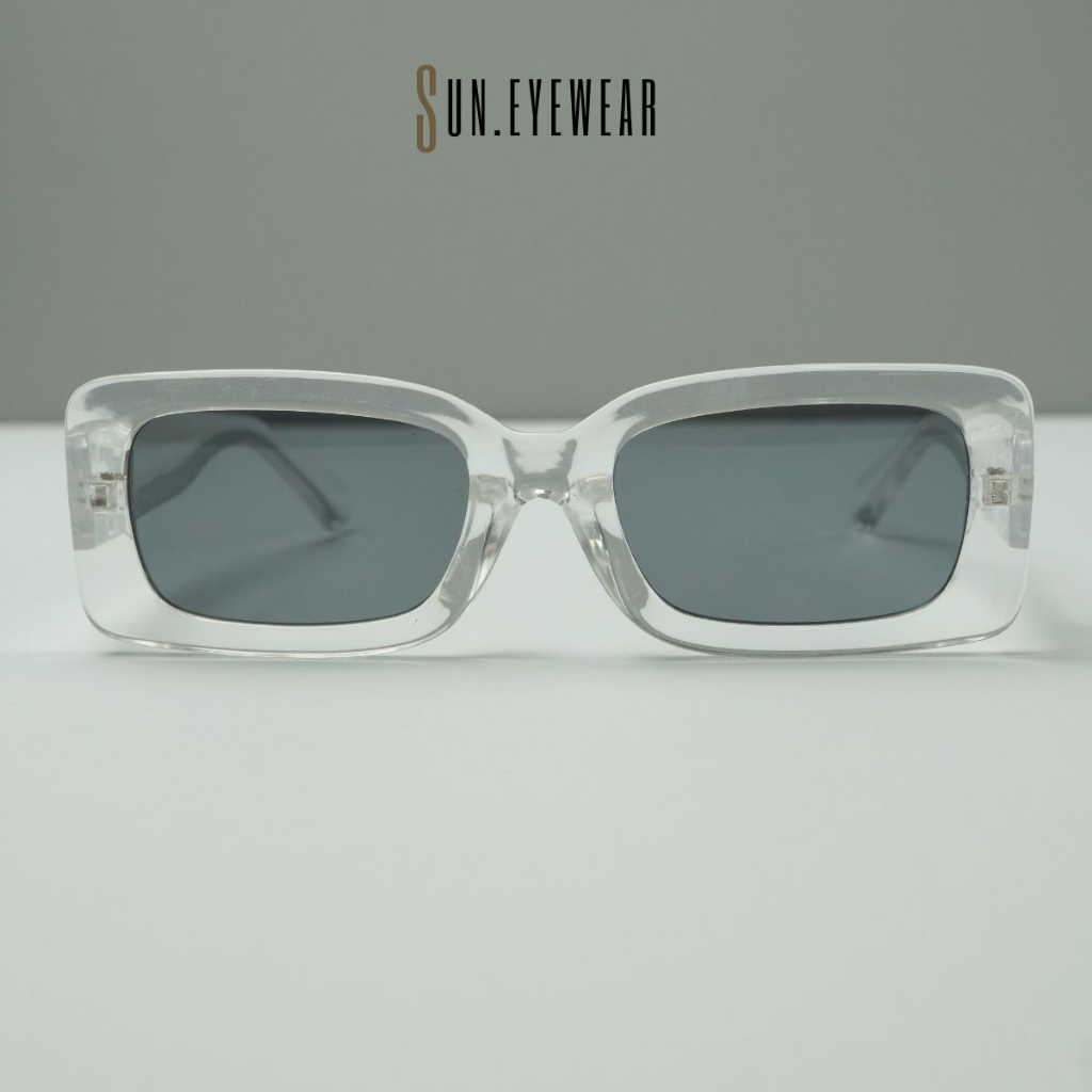 Kính mát thời trang nam nữ OFFW đính logo gọng nhựa mắt vuông nhỏ - Sun Eyewear