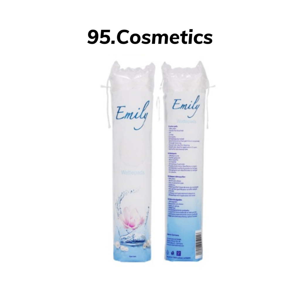 Bông Tẩy Trang Emily 120 Miếng Cotton Pad Đức Mềm Mịn, Dễ Chịu, Thấm Hút Tốt