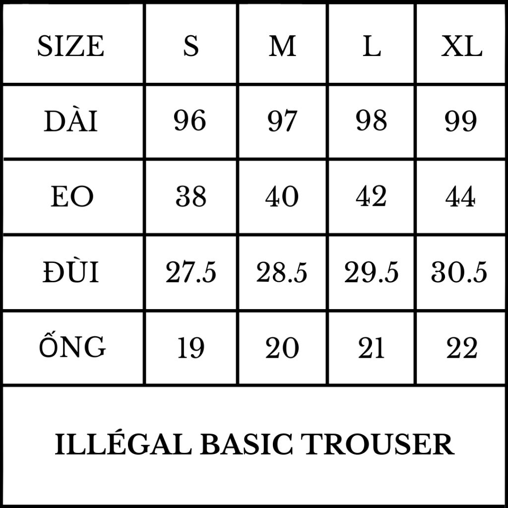 ILLÉGAL BACK2SCHOOL / QUẦN SUÔNG SLIMFIT