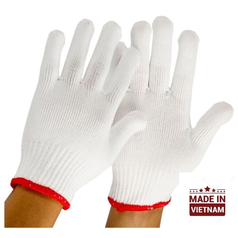 10 Đôi Găng Tay Sợi Polyester 50gam -  GĂNG TAY BẢO HỘ LOẠI 1 BỀN DAI ,GĂNG TAY LAO ĐỘNG