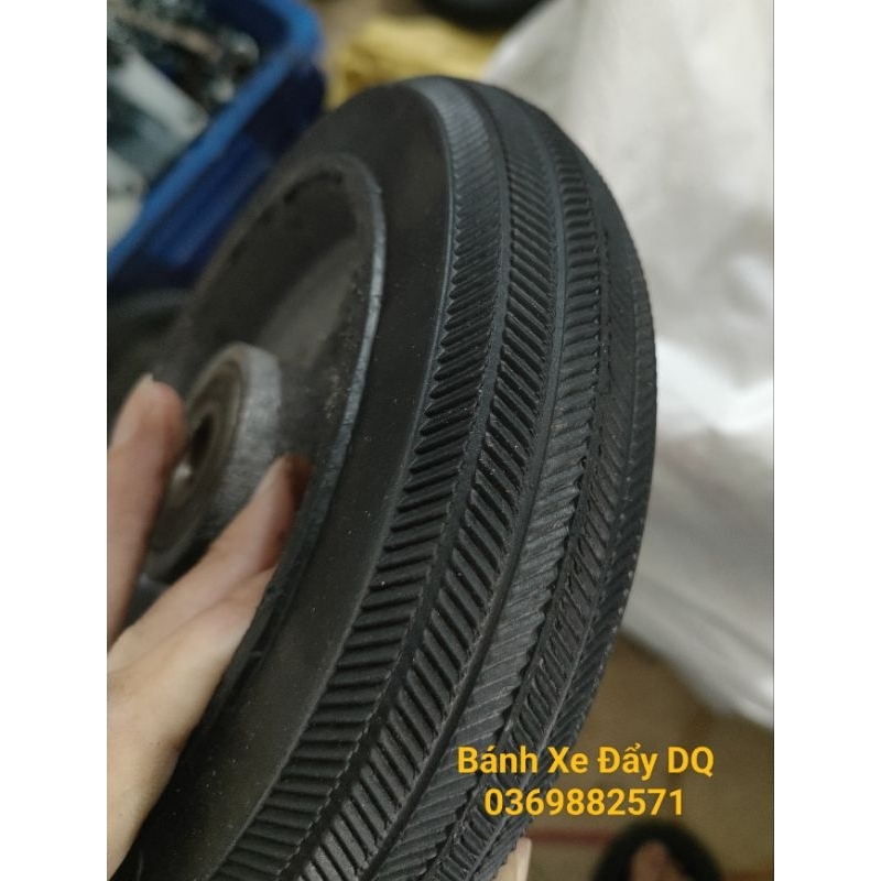 Bánh Cao Su Gang Đúc Siêu Tải Trọng Đường Kính 20cm