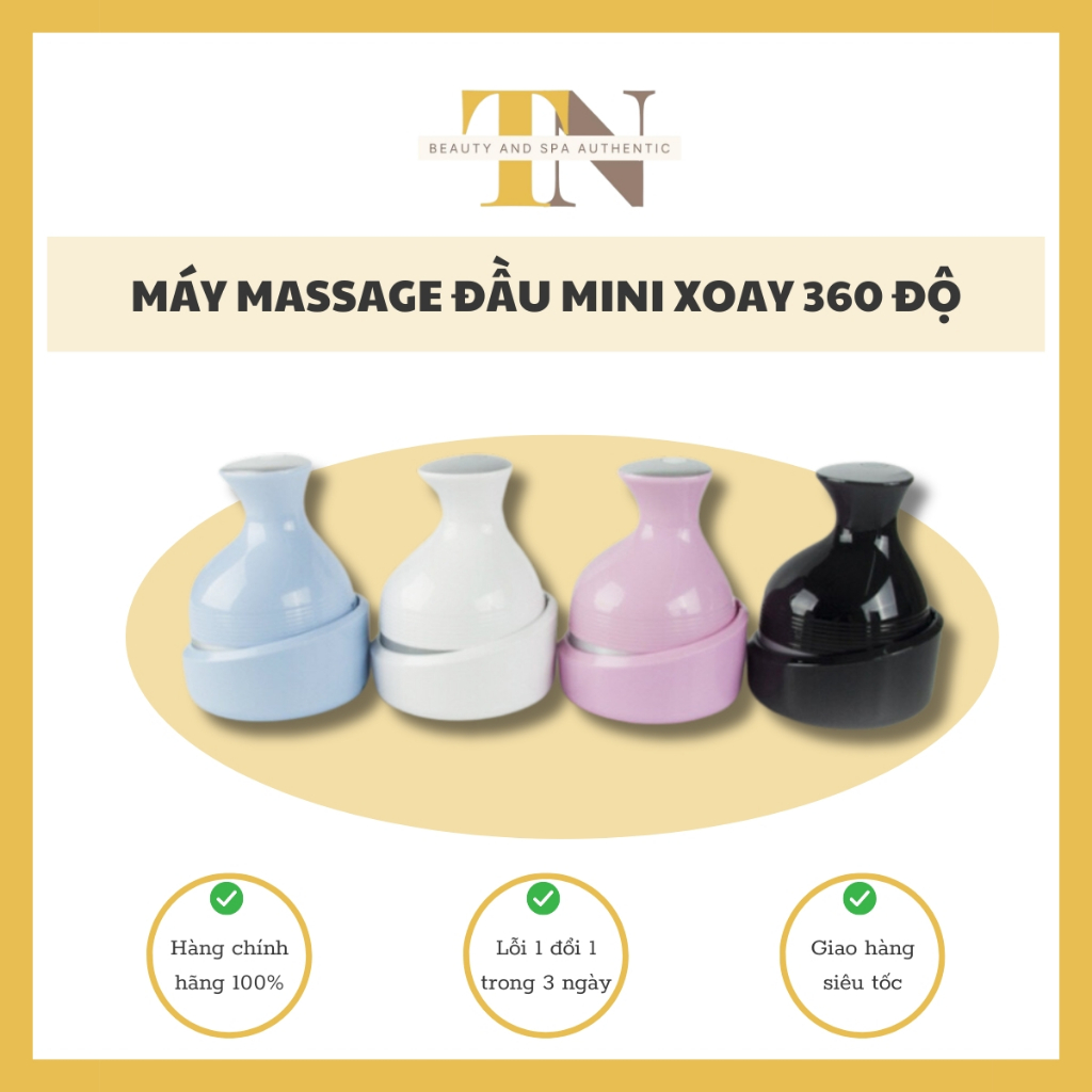 Máy Massage Đầu mini cầm tay 3 chế độ | Máy massage đầu 3D 4 đầu massage