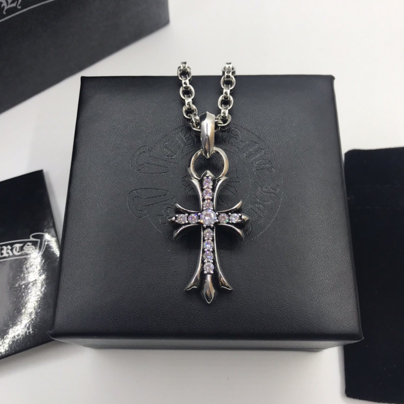 Vòng Cổ Thánh Giá CHROME HEART Đính Đá CH - Dây chuyền Mặt Thánh Giá Đính Đá Chrome heart necklace