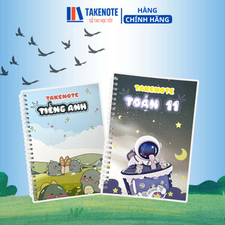Combo 2 sổ takenote lớp 11 toán anh khổ a5