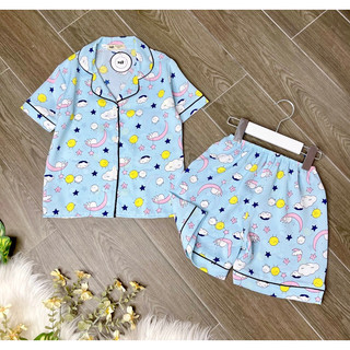 Đồ bộ pijama cho bé trai và gái lụa mango mềm mịn mát