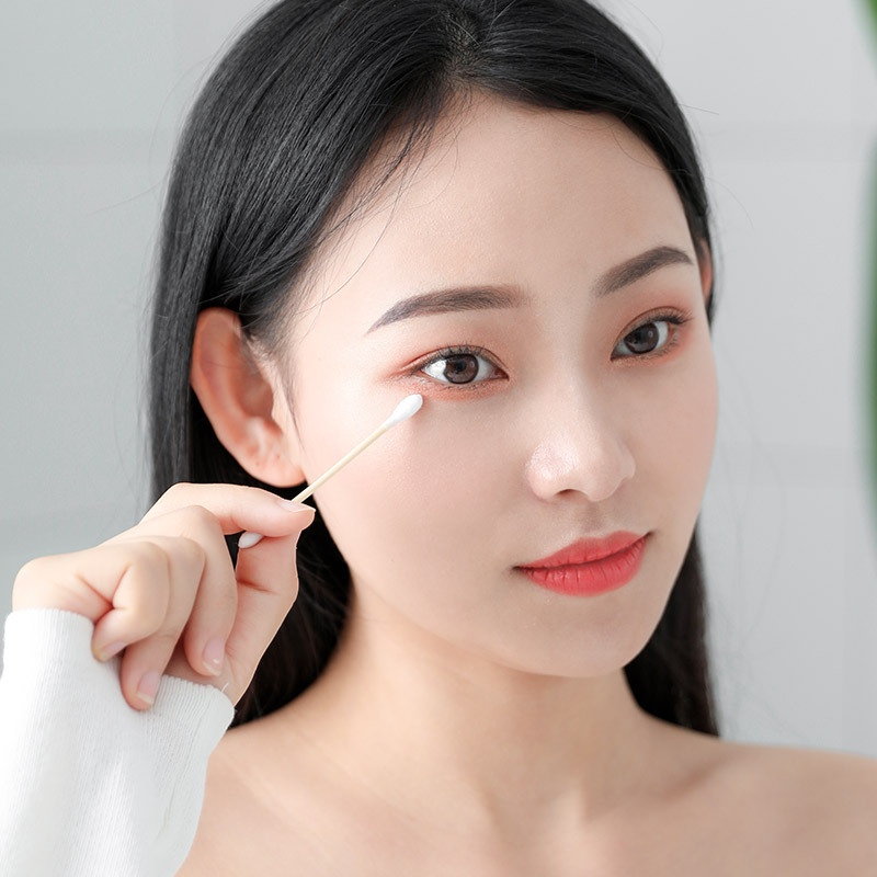 Tăm bông ngoáy tai DELADEP đa năng kháng khuẩn mềm mại 500 que thân gỗ thân thiện với môi trường - BNT01