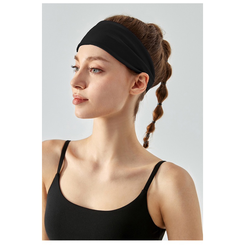 Băng đô bản rộng gom tóc ngăn mồ hôi chun co dãn