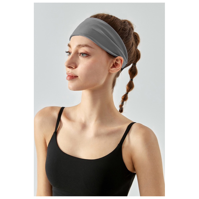 Băng đô bản rộng gom tóc ngăn mồ hôi chun co dãn