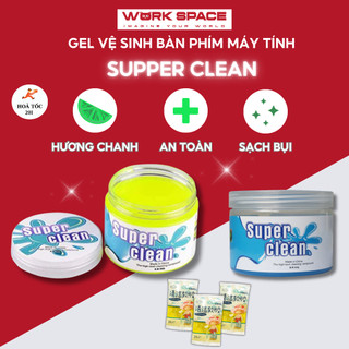 Gel vệ sinh máy tính, slime Super Clean hương chanh vệ sinh bàn phím máy tính, laptop cực sạch và an toàn tiện dụng