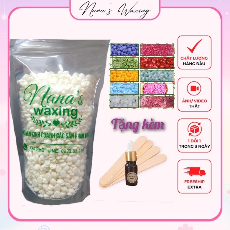 Sáp wax lông cao cấp 400Gr + Tặng kèm que gỗ