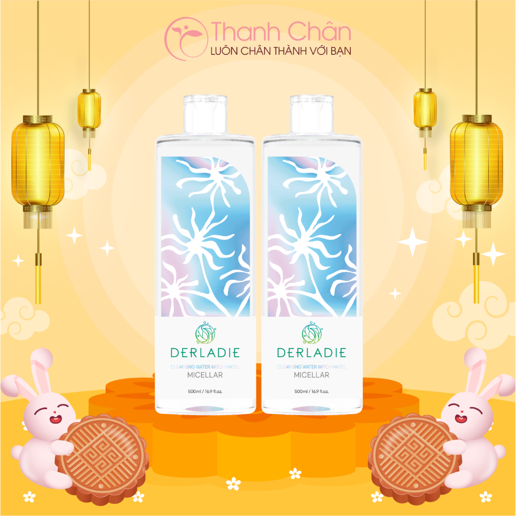Nước Tẩy Trang Derladie Cleansing Water Witch Hazel 500ml