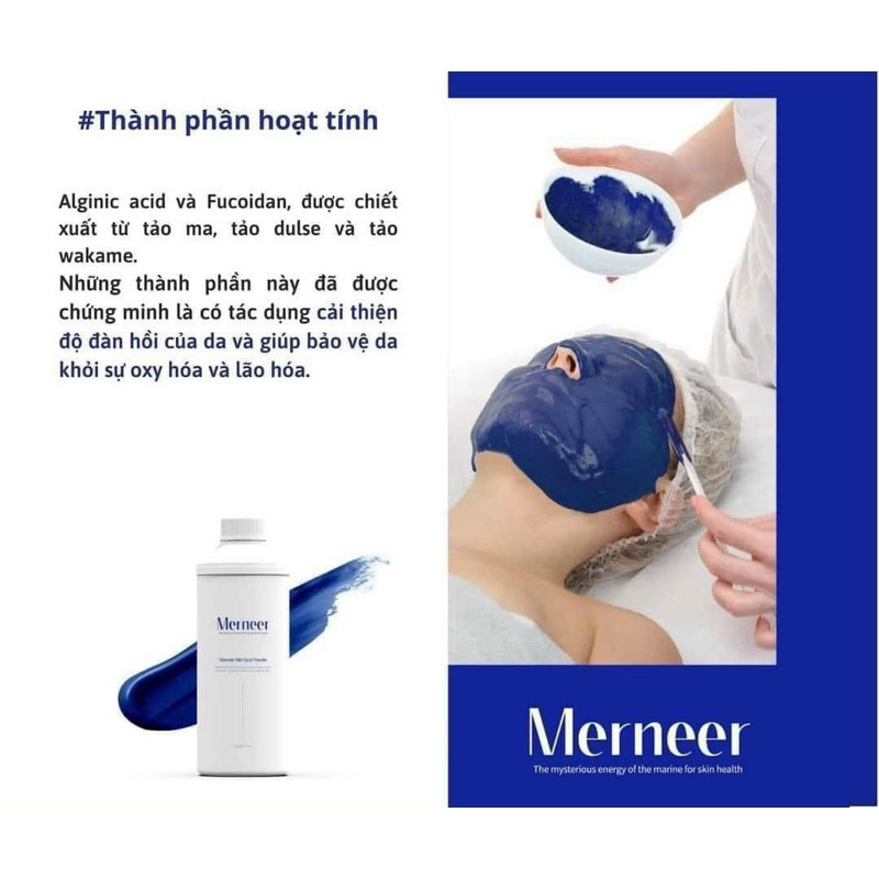 Mặt nạ Merneer có tác dụng hạ nhiệt biểu bì nhanh chống , làm dịu da tức thì