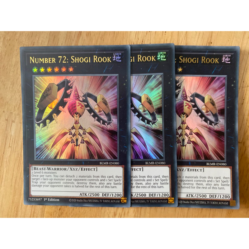 Thẻ bài Yugioh Number 72: Shogi Rook x3