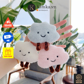Móc khoá móc túi trang trí bông hình mây