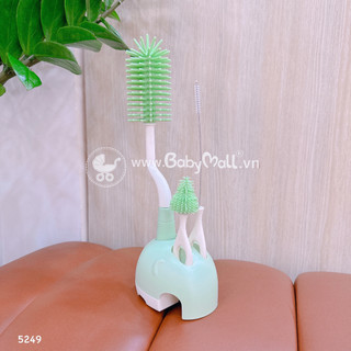 Bộ cọ bình sữa sillicon kèm đế cắm