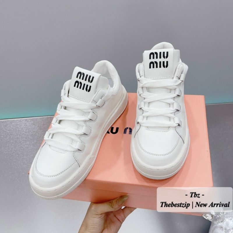 Giày thể thao Miu mii.u trắng bản 2023 hàng cao cấp fullbox giấy gói | Hàng loại 1
