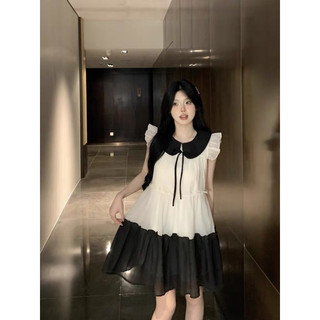Váy babydoll tiểu thư dáng xoè hàng quảng châu