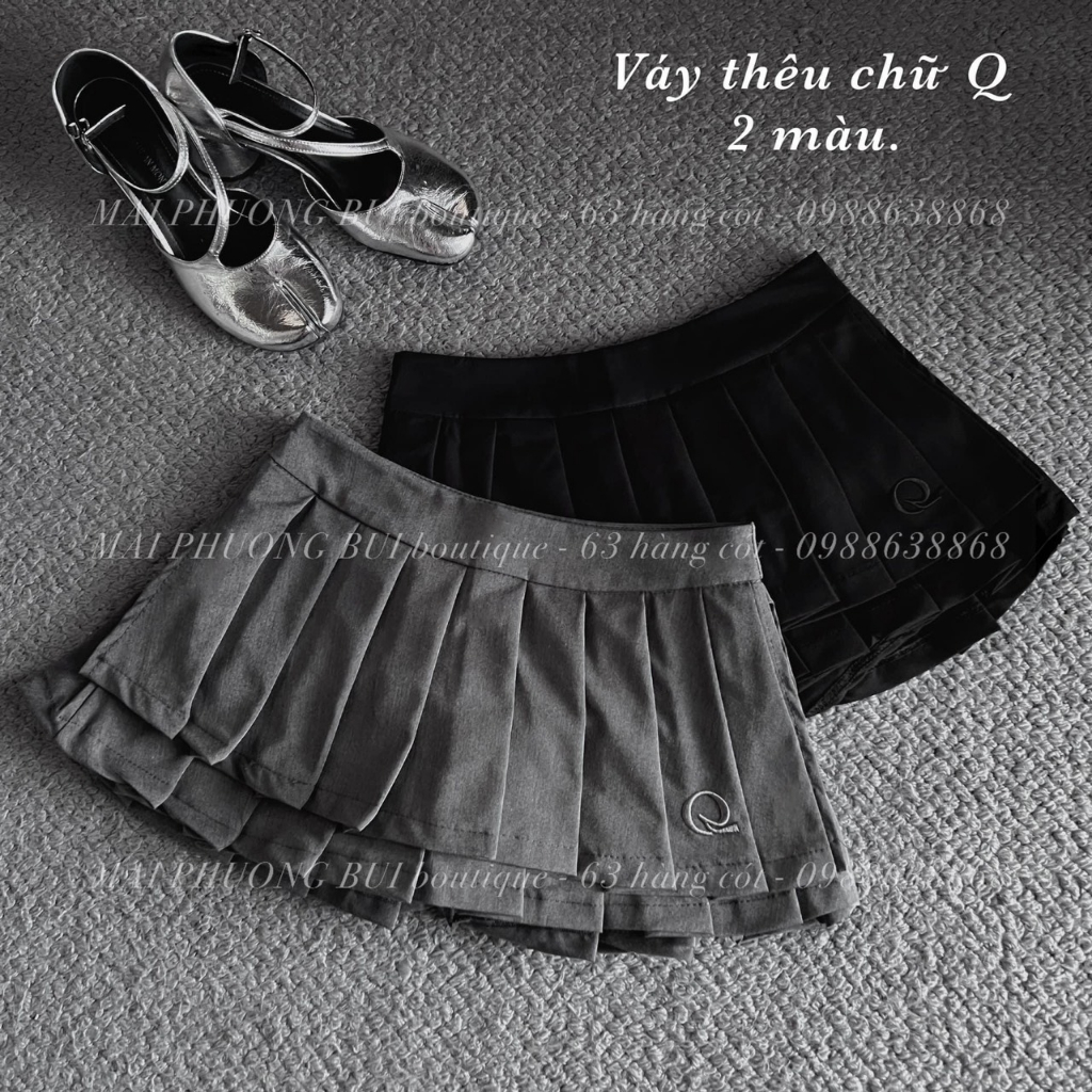 Set váy nữ kèm áo ren cài nút | Set váy nữ thiết kế sang trọng | Set váy đi chơi