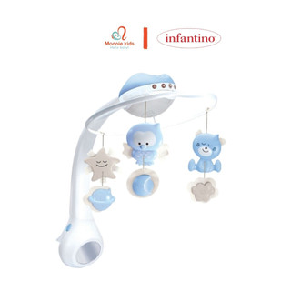 Đồ chơi treo nôi cũi Infantino phát nhạc cho bé 0M+ kích thích thị giác - Monnie Kids