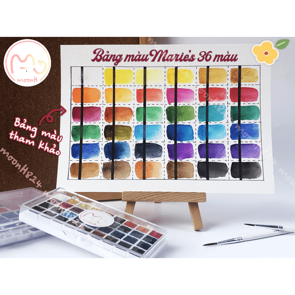 Pocket Màu Nước Chiết Maries 12/18/24/36 Màu