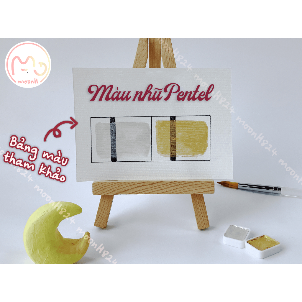 Set 2 Pan Nhũ Vàng, Nhũ Bạc Giá Rẻ