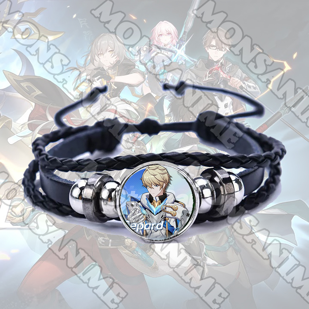 Vòng tay da lộn HONKAI STAR RAIL in hình game anime chibi phụ kiện thời trang xinh xắn
