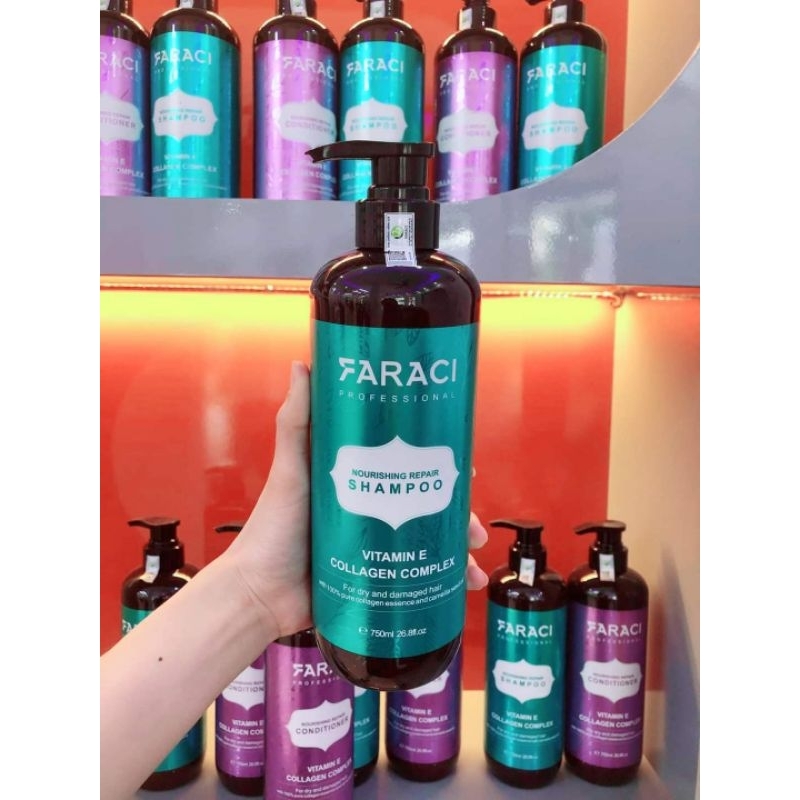 Dầu Gội Xả Faraci Siêu Mềm Mượt 750ml