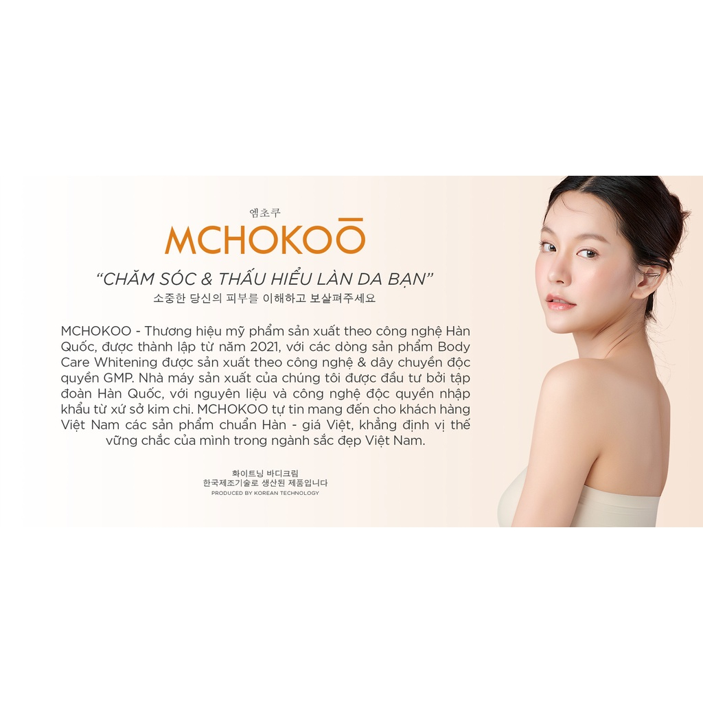 Trắng nách Mchokoo dưỡng trắng nách, tinh chất giảm thâm nách, làm trắng nách 10ml