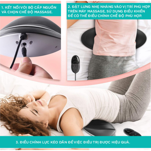 Máy Massage Trị Liệu Lưng, Hông, Eo Cao Cấp WILTON- Chuyên Sâu Thắt Lưng, Cột Sống - Bảo Hành 12 tháng