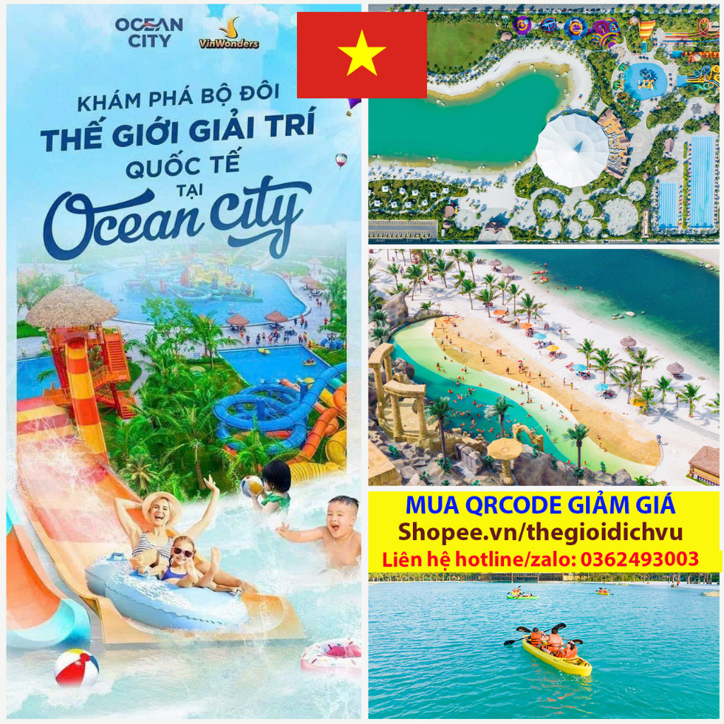 Hà Nội [E-Voucher] Vinwonder Ocean Park 3 vé vào cổng vui chơi ở phía đông Hà Nội