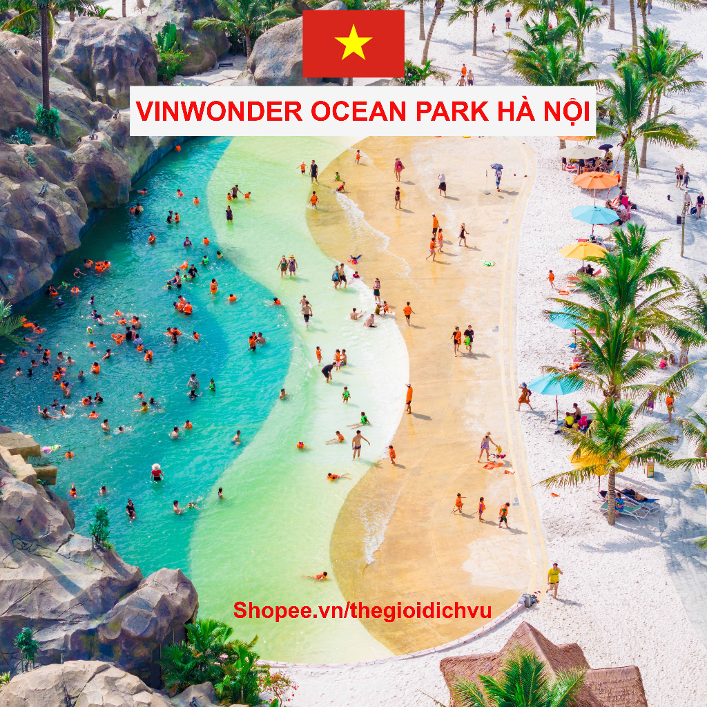 Hà Nội [E-Voucher] Vinwonder Ocean Park 3 vé vào cổng vui chơi ở phía đông Hà Nội