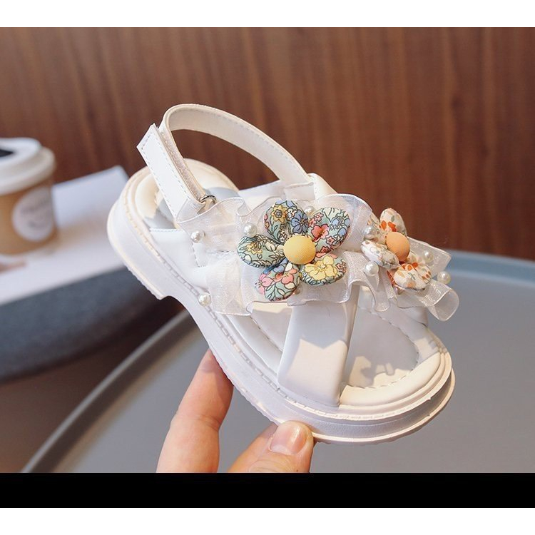 Dép sandal nơ dễ thương cho bé gái ,dép quai hậu cho bé đi học,đi chơi
